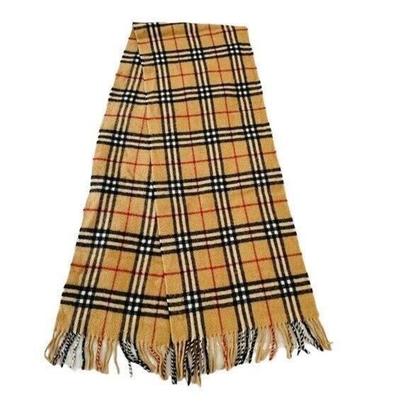 Burberry Accessories - Burberry Beige Classic Nova Check  Scarf Wool